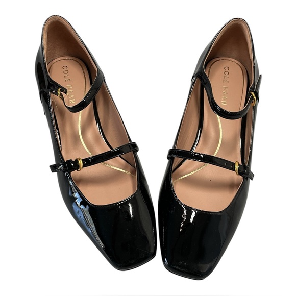Cole Haan Paxton Mary Jane Pump Patent Leather Size 7.5 Black - Picture 11 of 16